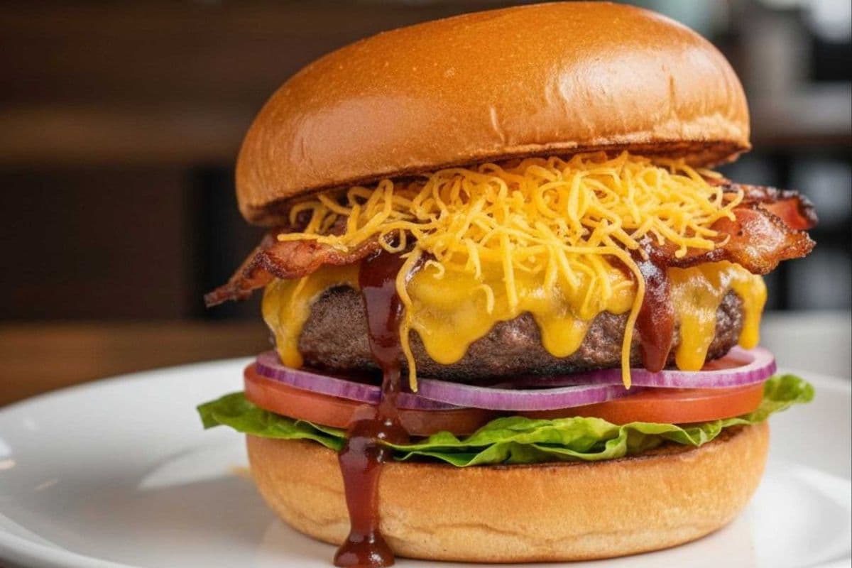 3) BBQ Bacon Cheddar Burger