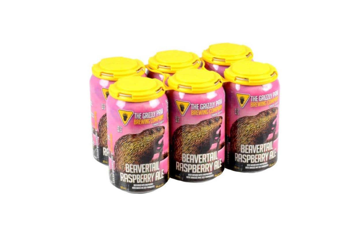 803921. GRIZZLY PAW BEAVERTAIL RASPBERRY ALE (6 x 355ML (CANS))