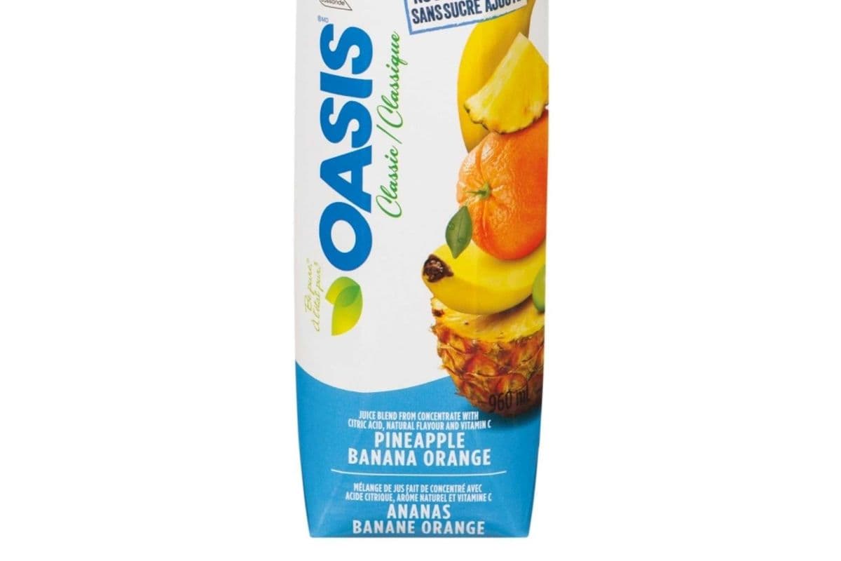 Oasis Jus d'Ananas, Banane et Orange/Pineapple Banana Orange Juice (960ml)