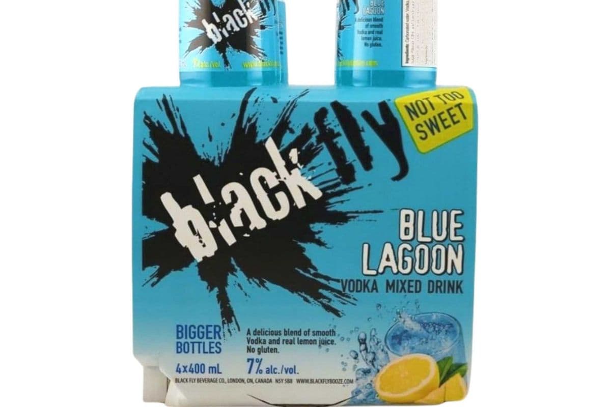 BLACK FLY VODKA BLUE LAGOON 4 BTL (1 x 4x400 ml)