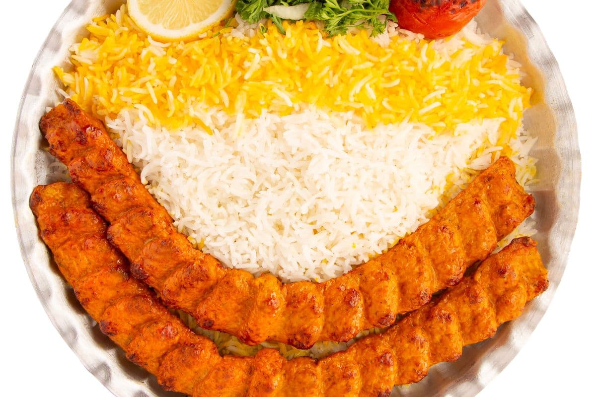Chicken Kubideh Kebab Dish