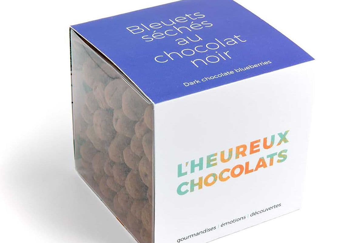 Bleuets séchés au chocolat noir / Dark Chocolate Blueberries (300 g)