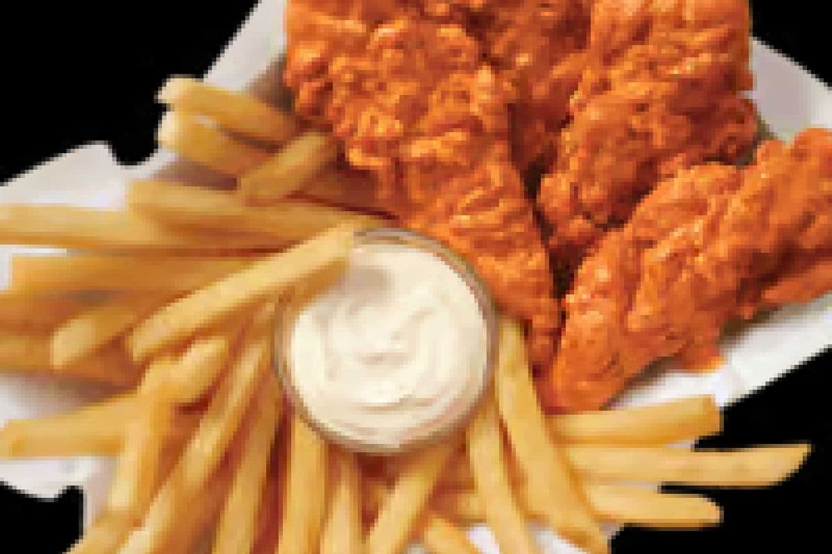 Buffalo Sauced &Tossed Chicken Strip Basket