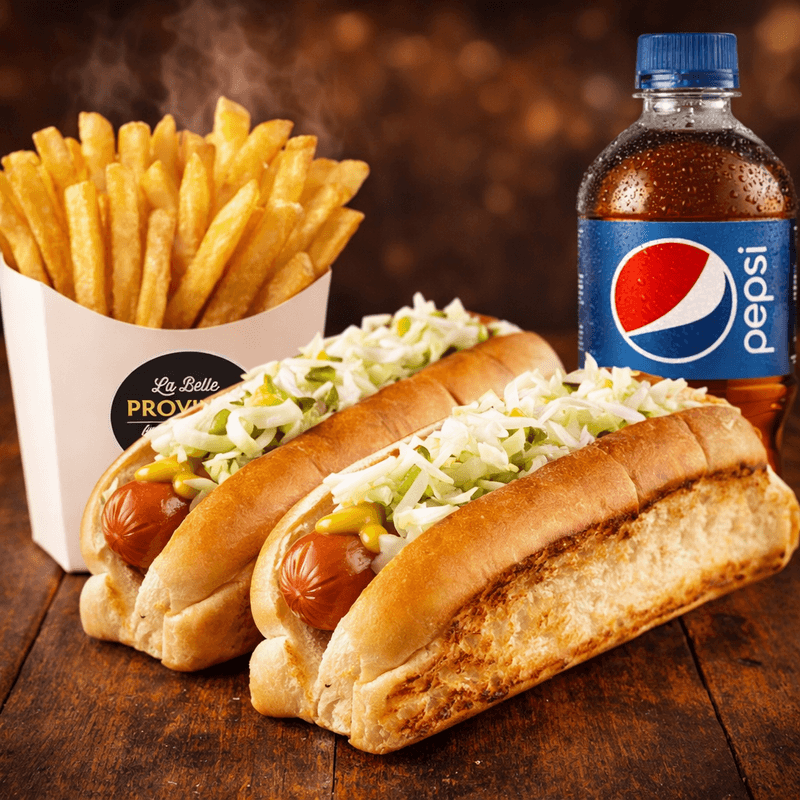 Trio - 2 x Hot dogs toastés / 2 x Toasted Hot Dog Trio