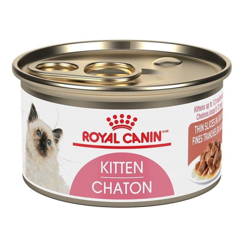 Royal Canin Feline Health Nutrition Kitten Thin Slices in Gravy 3 oz