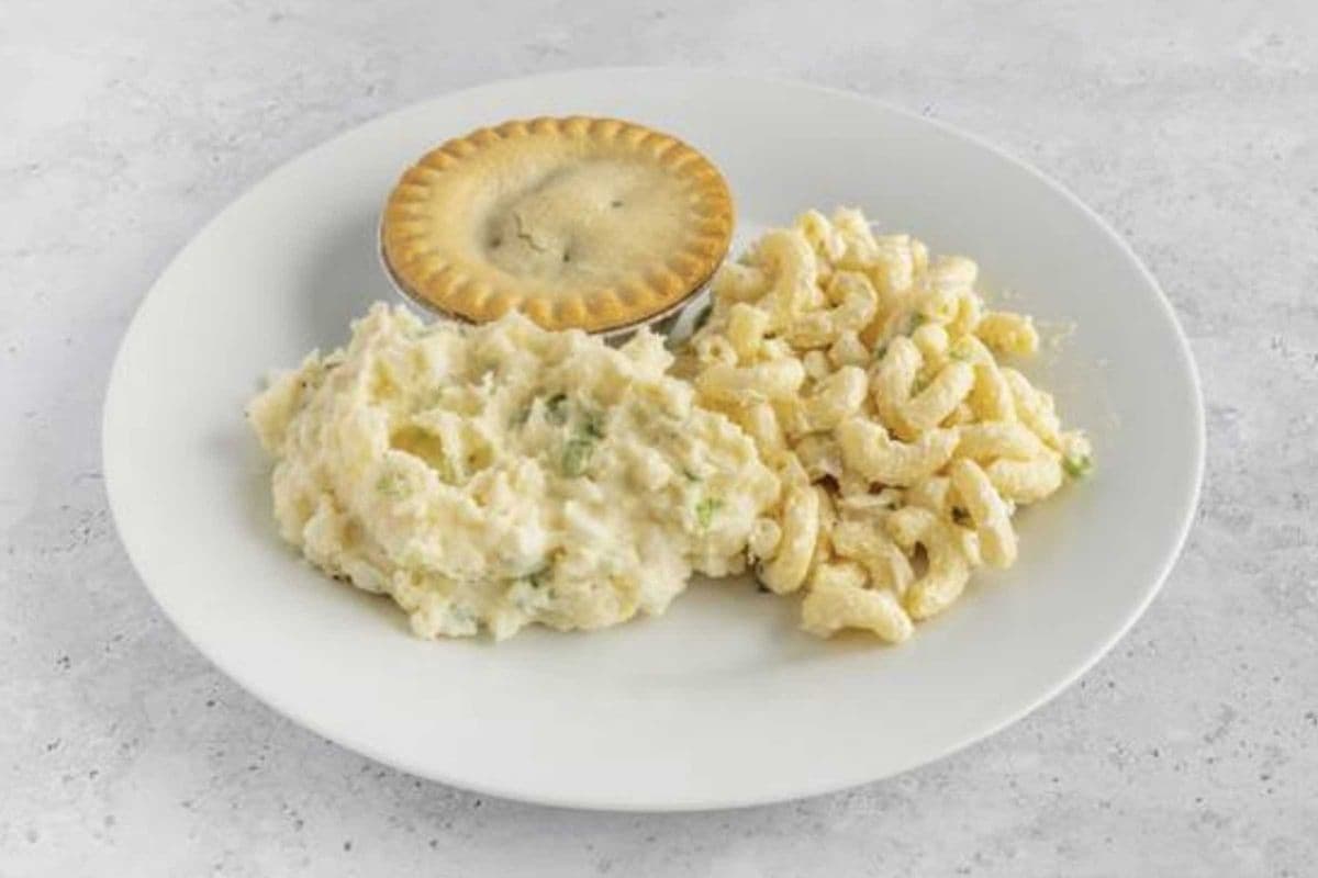 #8 Meat Pie with 2 Salads