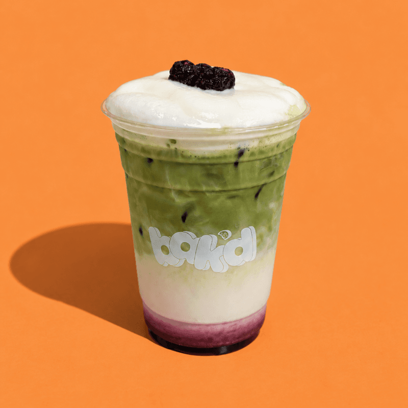 Iced Blueberry Danish Matcha