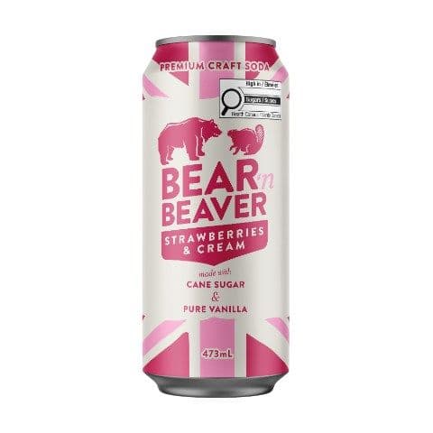 Bear'n Beaver Strawberries &Cream 473ml