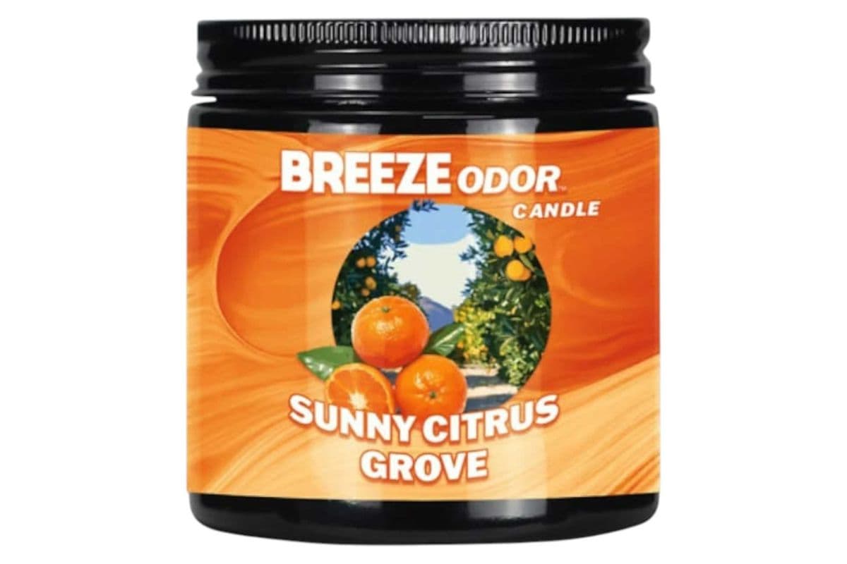 Breeze Odor Candle Sunny Citrus Grove (13oz)