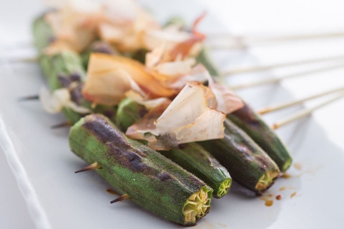 Okra (2 skewers)