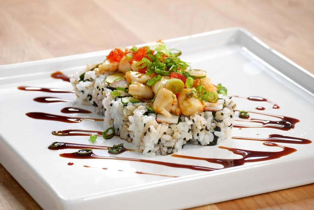 Baked Scallop California Roll