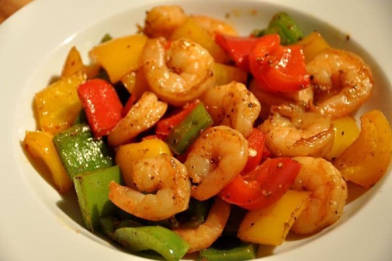 SauteedPrawnsBlackBeanSauce 豉椒鮮蝦仁