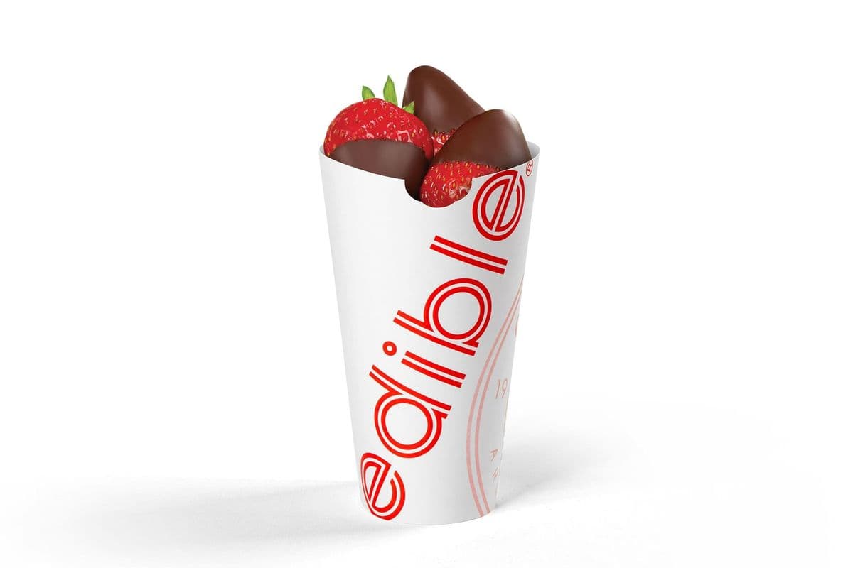 Chocolate Dipped Strawberries Cone