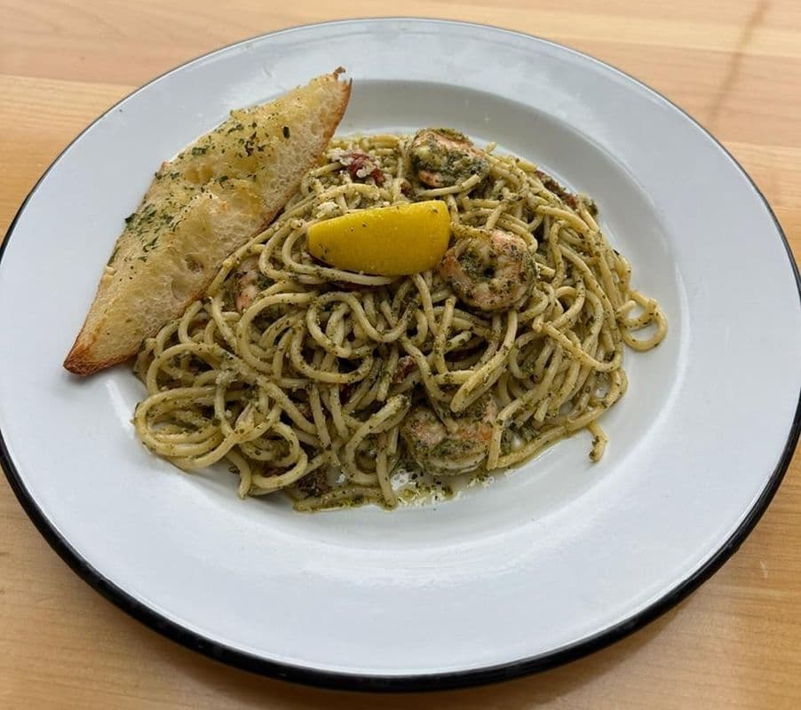 Prawn Pesto Pasta