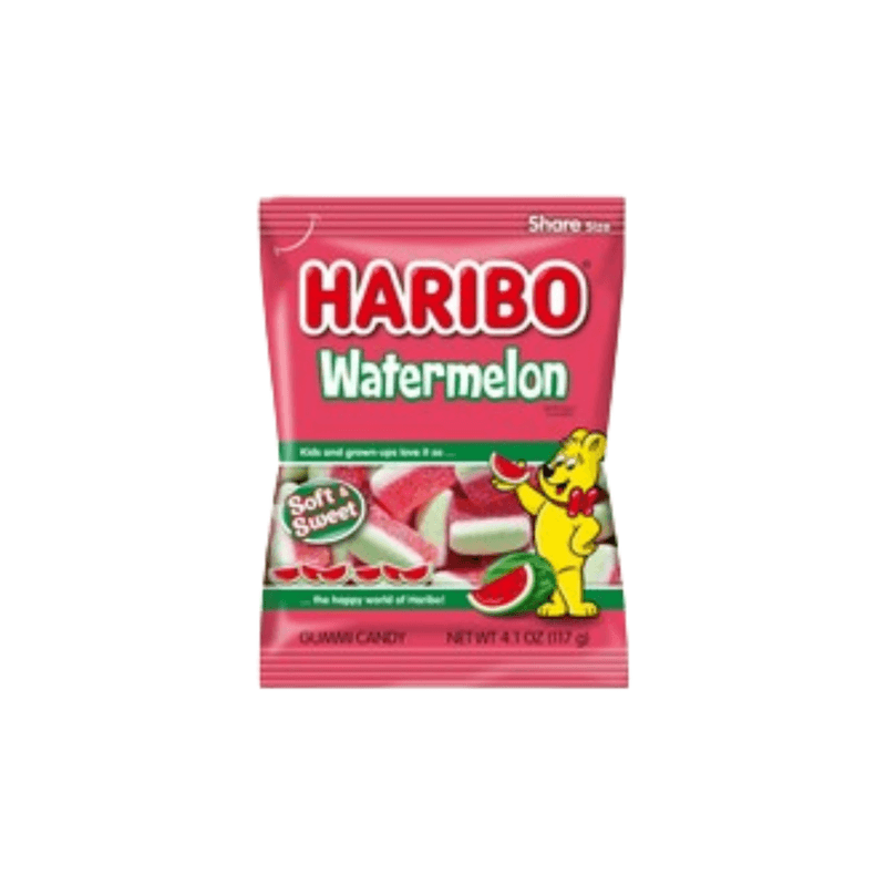 Watermelon Soft & Sweet Haribo Peg Bag - USA (4.1oz)