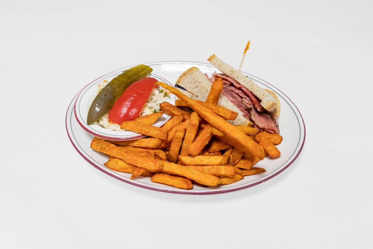 Corned Beef Platter with Sweet Potato Fries