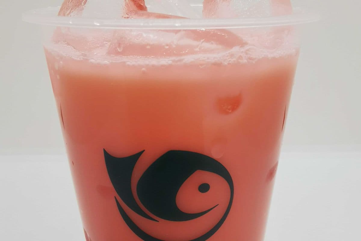 Water Melon Milk Tea