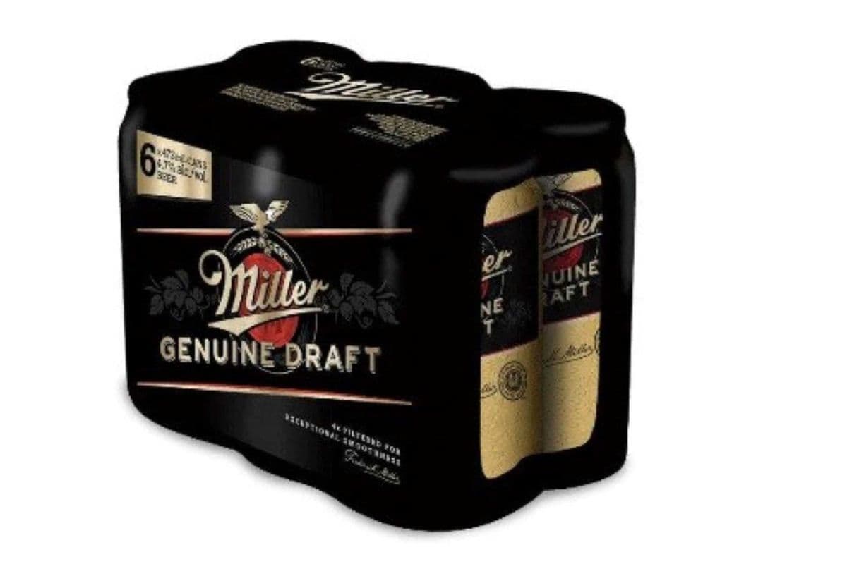 Miller Genuine Draft 6 x 473 ML Cans (1 x 473 ml Cans)