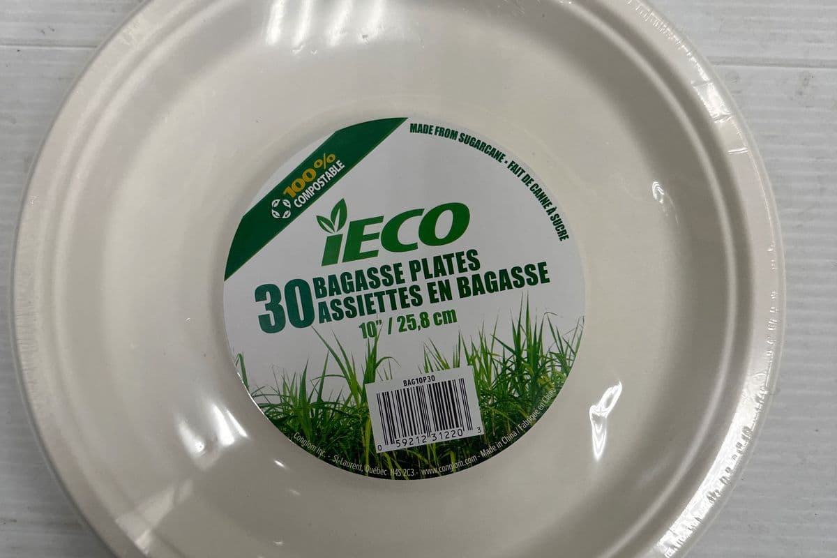 IECO 30 Bagasse Plates (10”/25.8 cm)