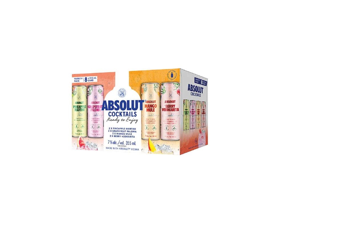 126036 - ABSOLUT COSMO MIXER PACK (8 x 355ml)