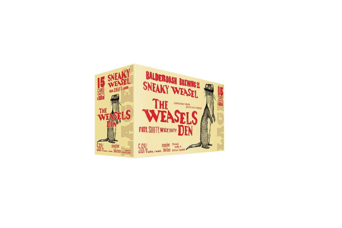 Sneaky Weasel Craft Lager (15 x 355 ml  Can)