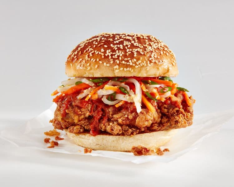 Korean Fried Chicken Sandwich