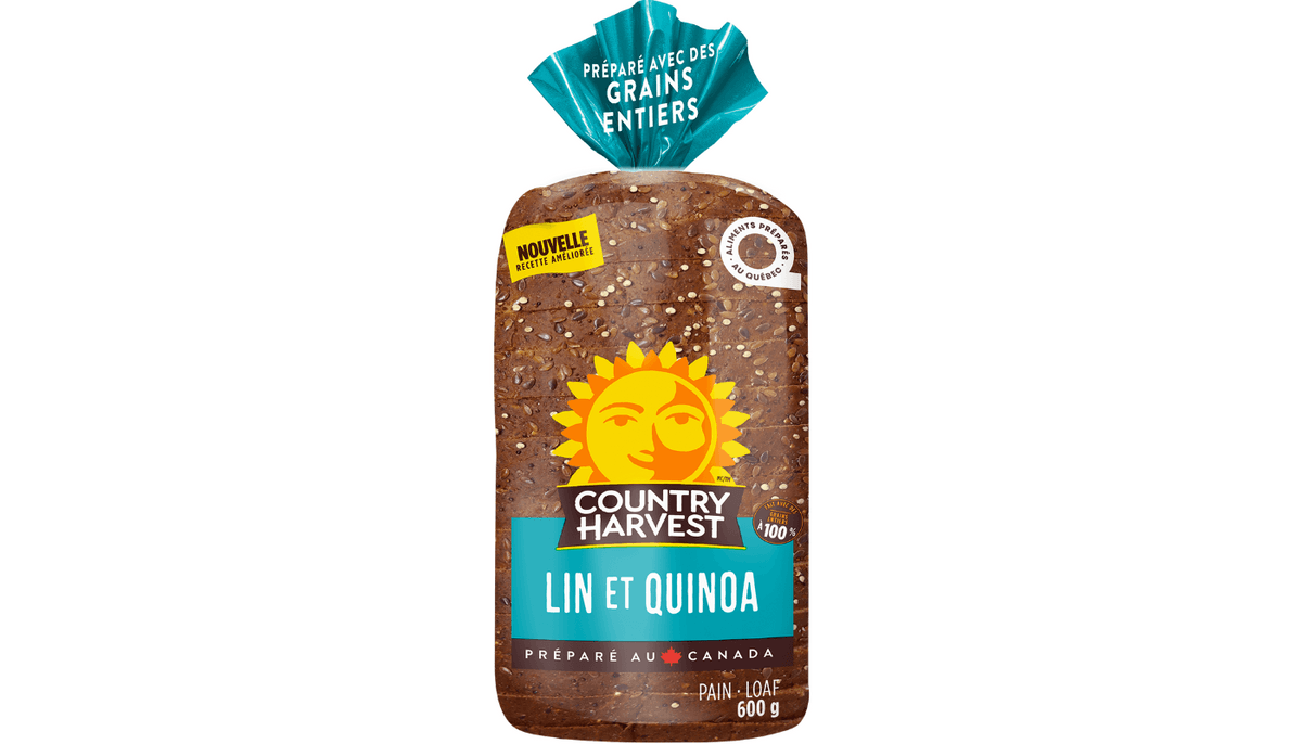 Pain Country Harvest  Lin et Quinoa Bread 600g