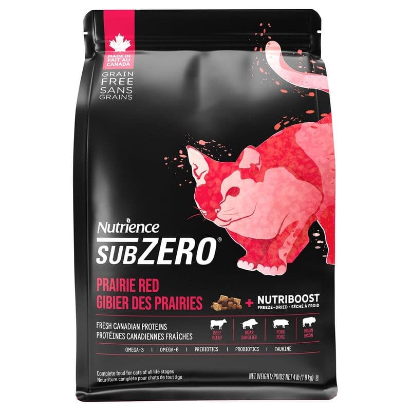 Nutrience Grain Free SubZero for Cats - Prairie Red - 1.8 kg (4 lb)