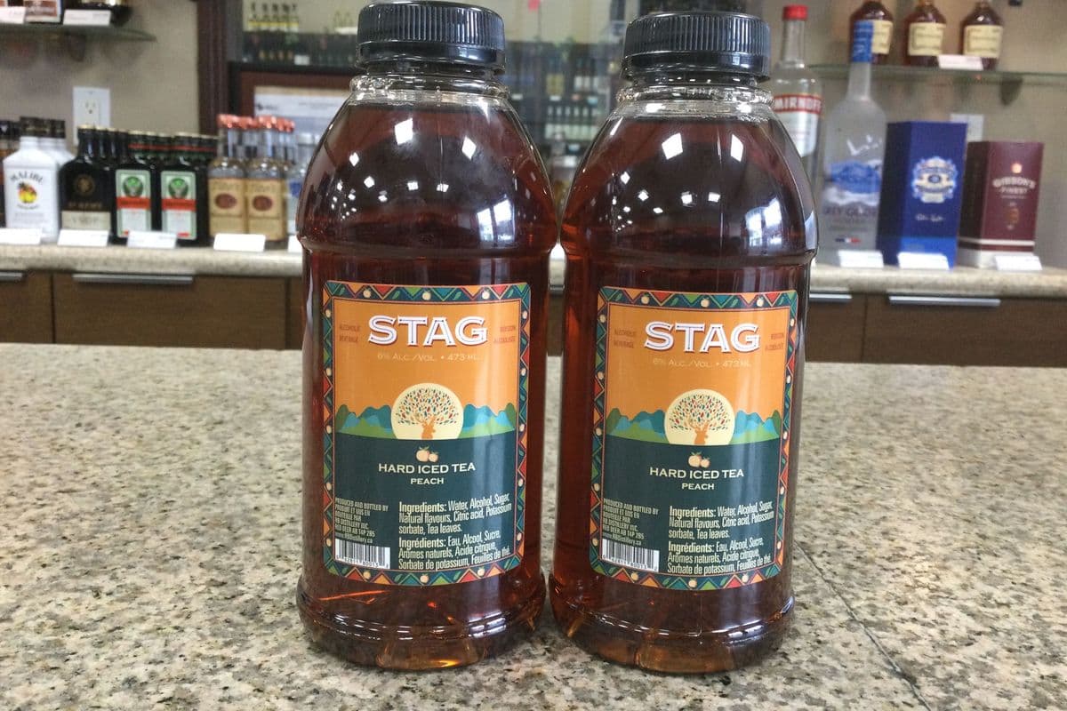 Stag Hard Iced Tea - Peach (1 x 473 mL)