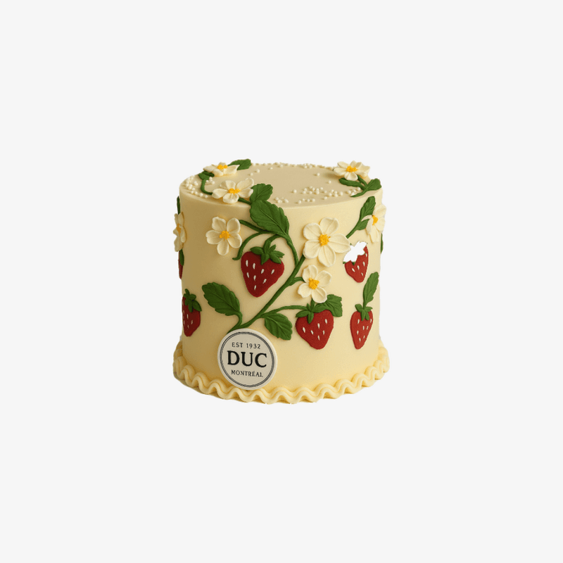 Gâteau Célébration Jardin De Fraises (4-6 personnes) / Strawberry Garden Celebration Cake (serves 4-6)