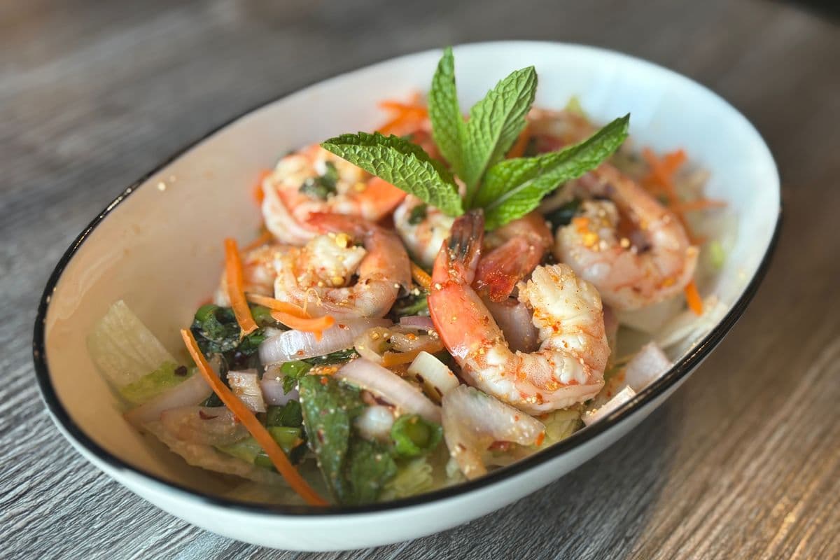13A. Spicy Shrimp Salad (ลาบกุ้ง)