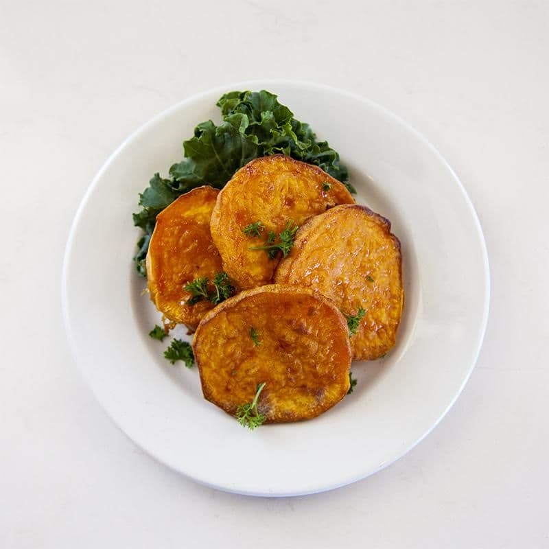 Roasted Sweet Potato Discs