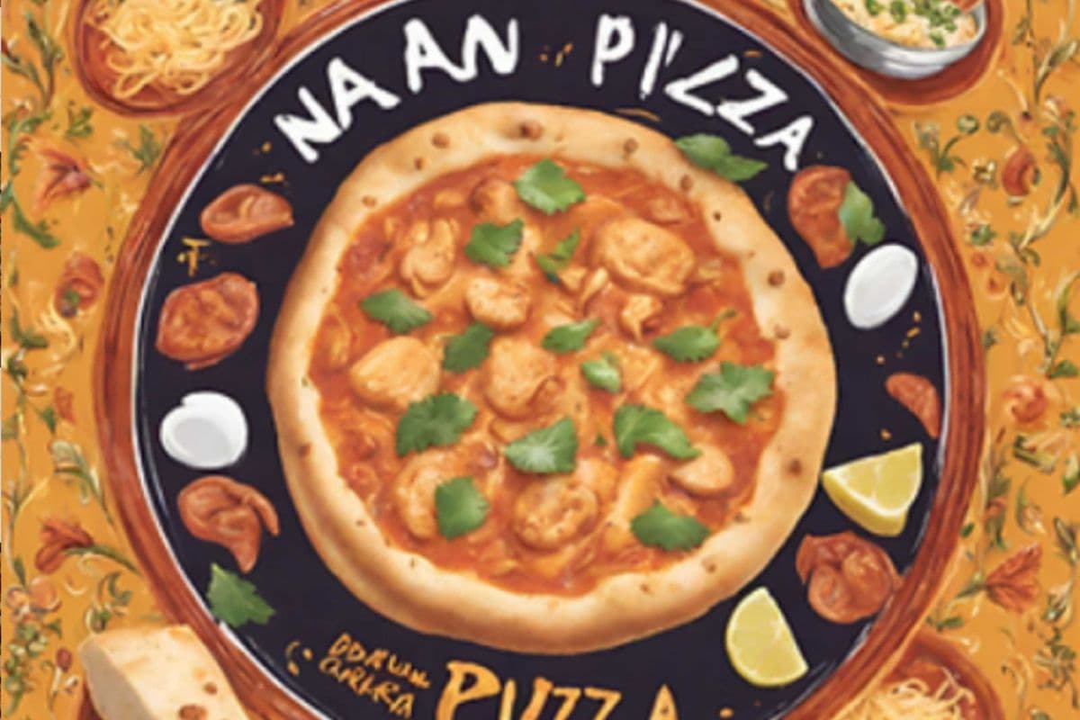 Butter Chicken Nanza (served with garlic bread)