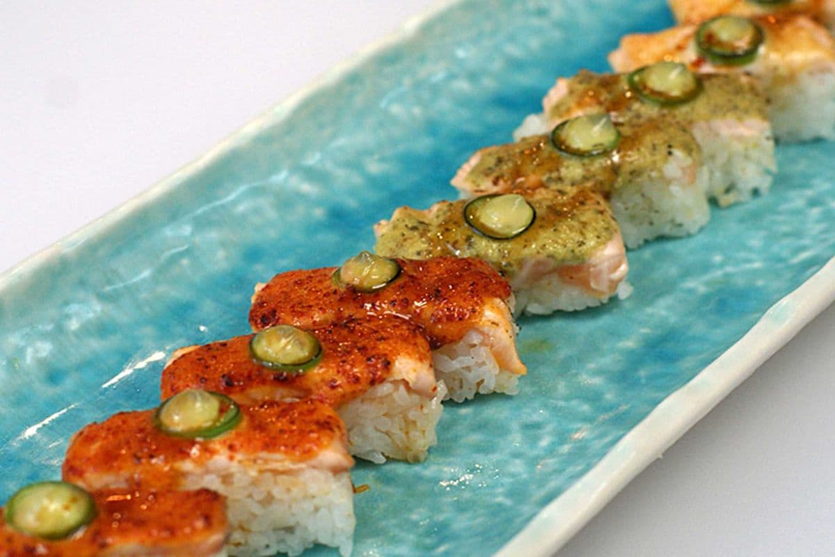Salmon Oshi Combo (No Substitution)
