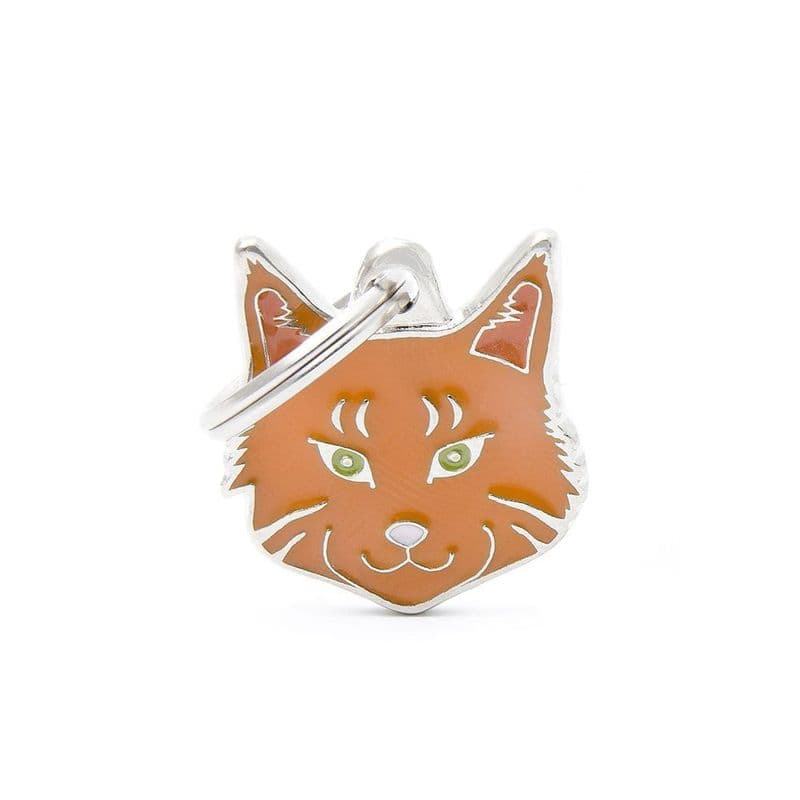 MyFamily Red Tabby Main Coon Engraved Tag