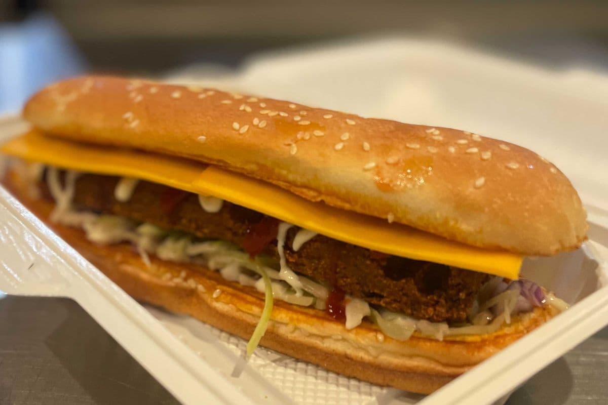 Veggie Hot Dog with Fries
