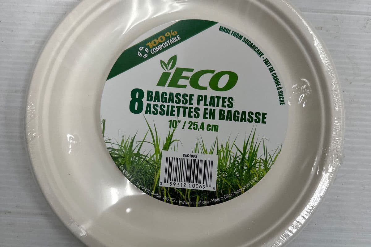 IECO 8 Bagasse Plates (10”/25,4cm)