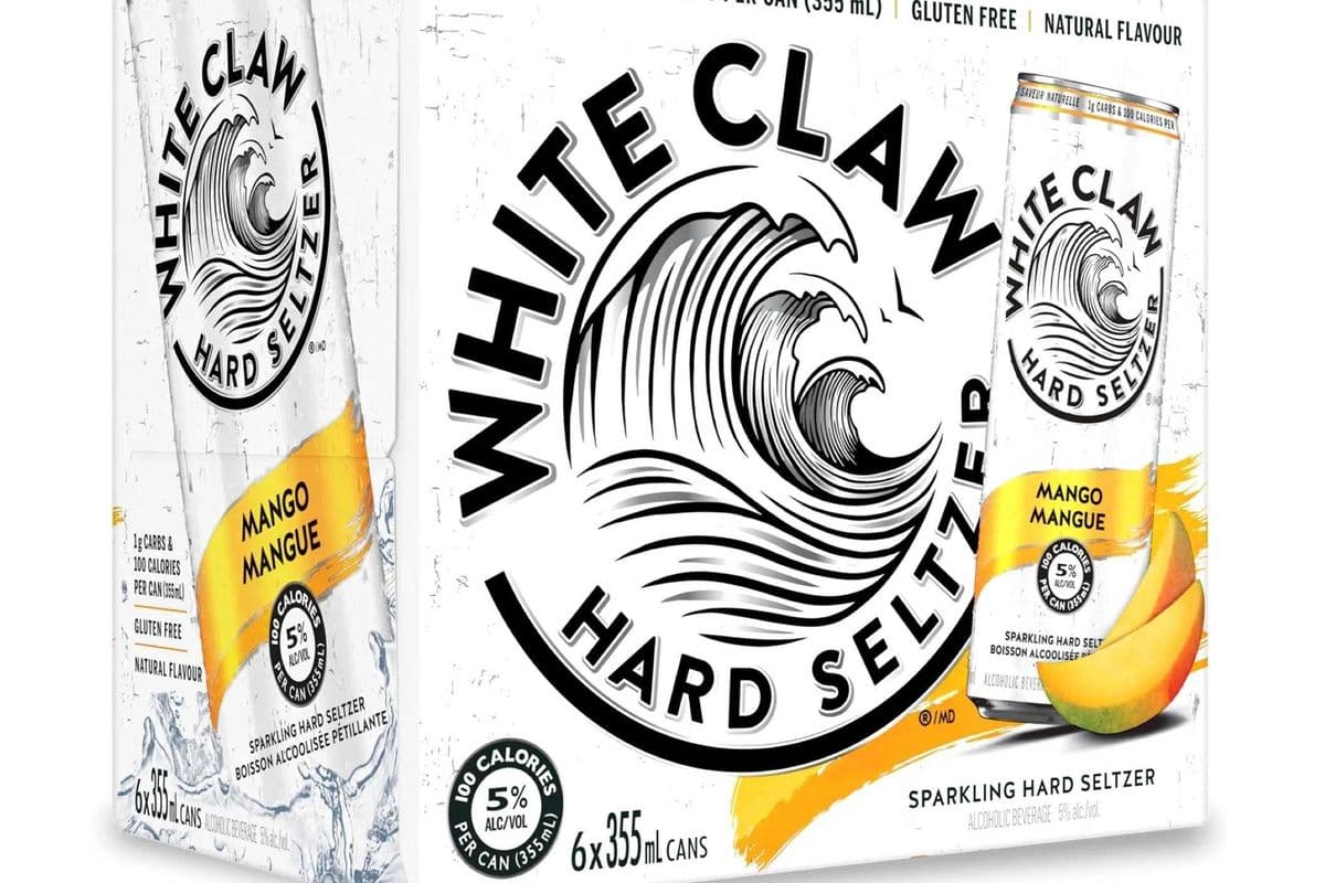 White Claw Mango, 6pk-355ml beer (5% ABV) (1 x 355 ml)