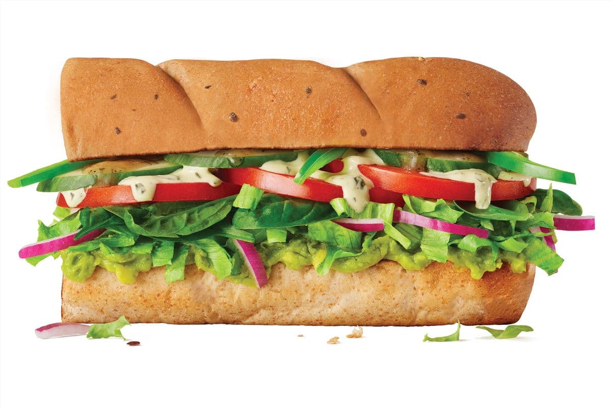 6" Green Goddess Veggie Sub (400 Cals)
