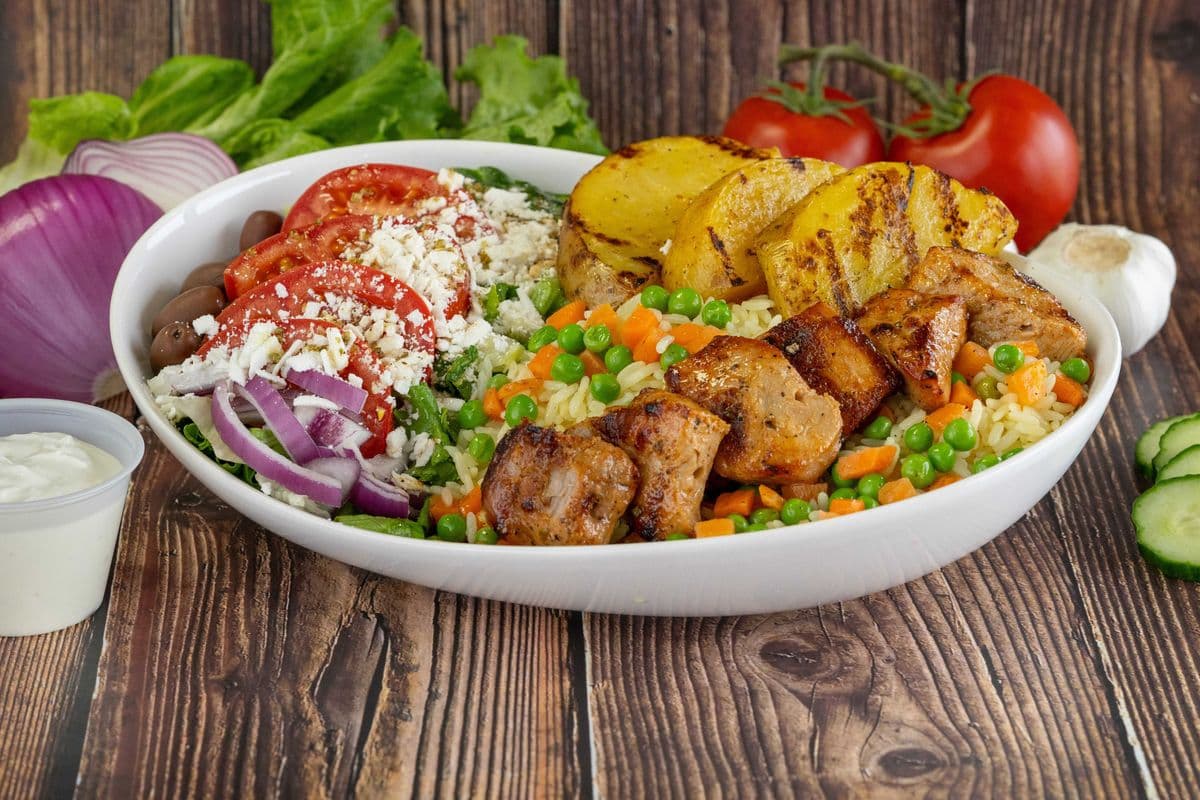 Pork Souvlaki Meal