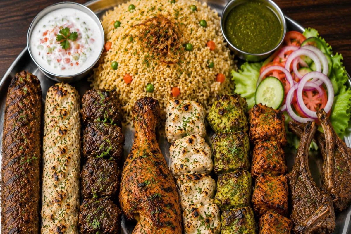 One KG Mix Platter (Chicken, Beef, Mutton)