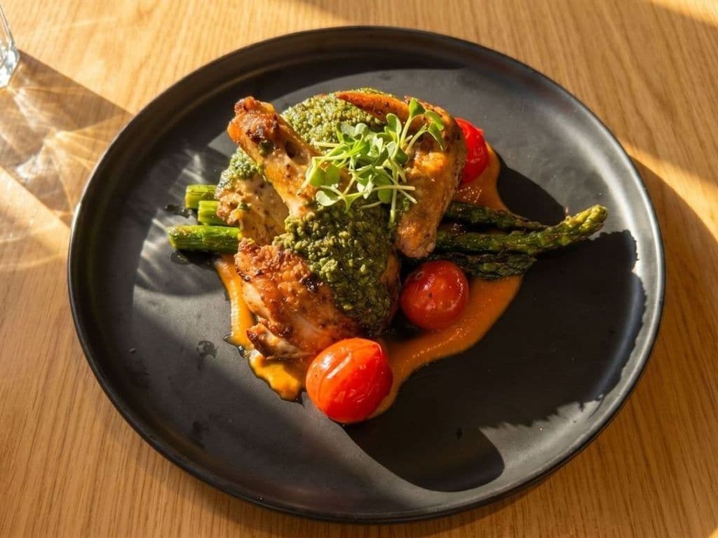 Roasted Pesto Spring Hen