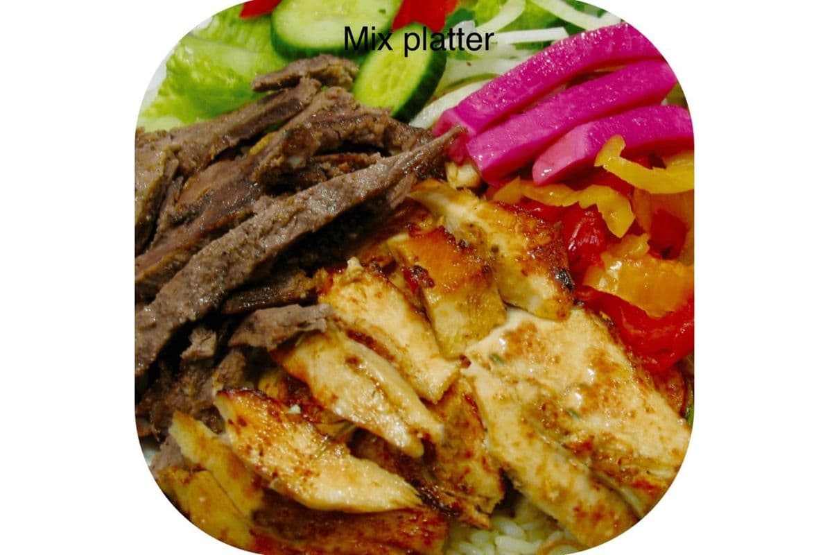 Mix Beef Donair and Chicken Plate