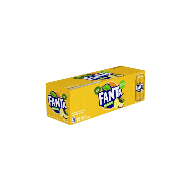 Fanta Pineapple Soda 12-Pack - USA (355ml)