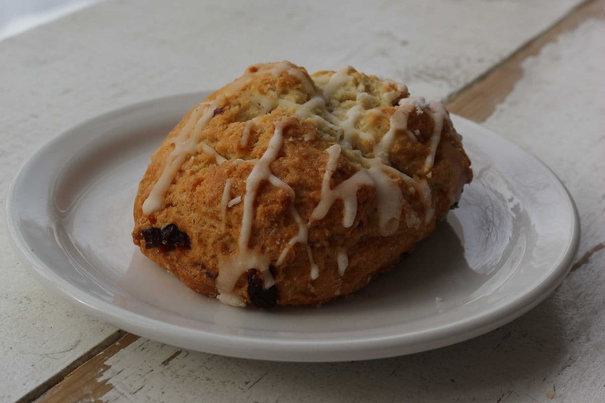 Iced Lemon Cranberry Scone