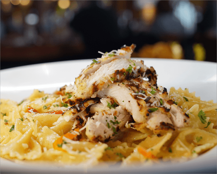 Asiago Chicken Bow-Ties