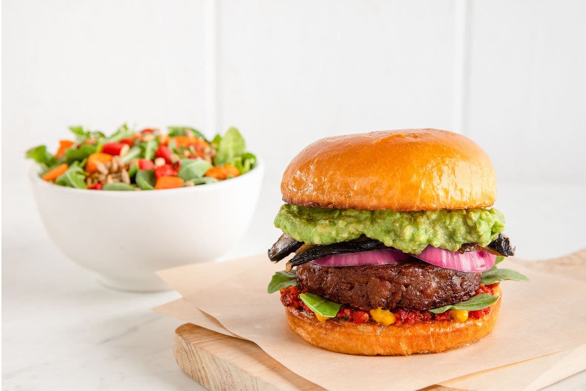 Power Burger + Side Salad Combo