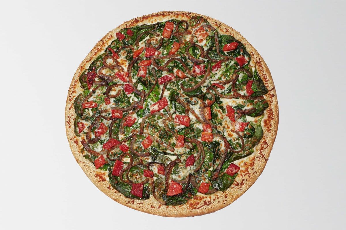 Medium Spinach Alfredo Pizza