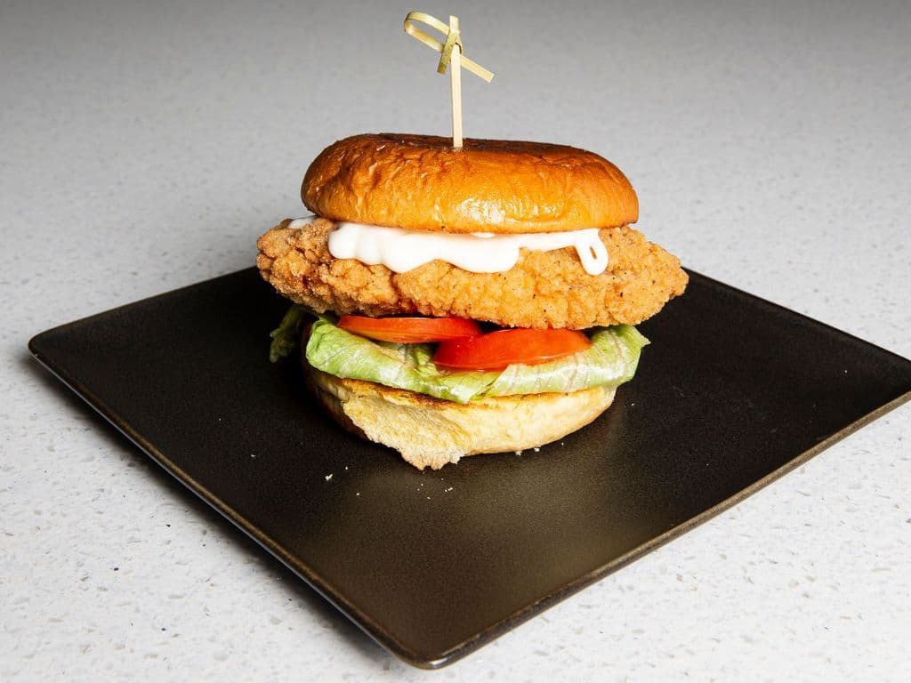 Hamburger poulet croustillant