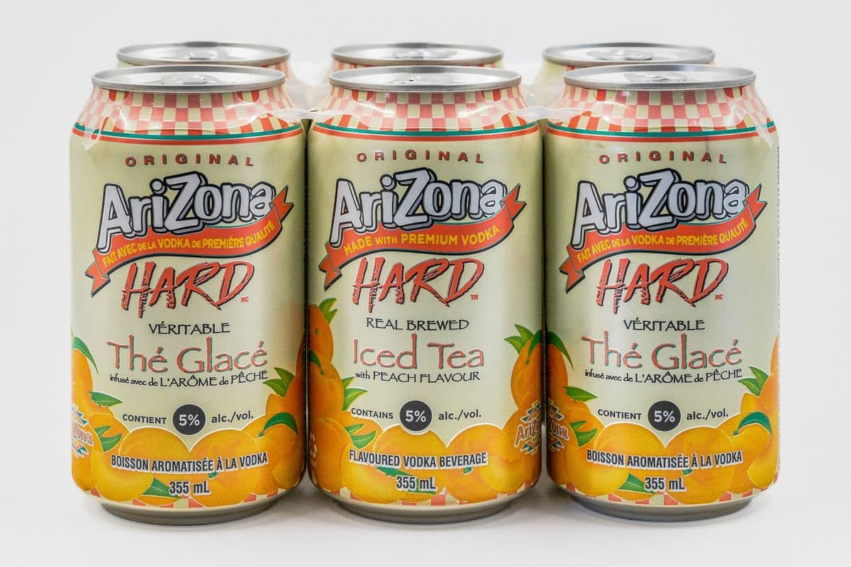 ARIZONA HARD PEACH ICED TEA 6PK (1 x 6X355ML)